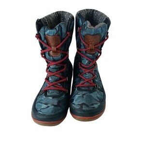 Khombu Womens Winter Boots Camo Lace Up Insulated Warm Snow Boots
